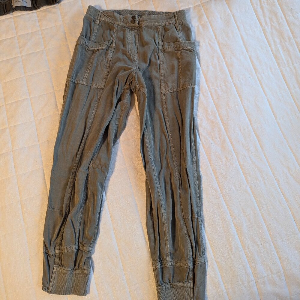 Green joggers Anthropologie